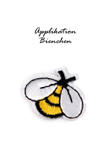 Applikation - Aufbügler - Biene